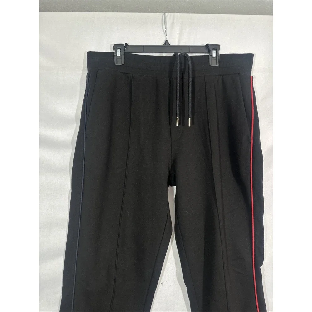 NWT $690 Moncler [ XXL ] Embroidered Logo Sweatpants in Black‎ #J1971
